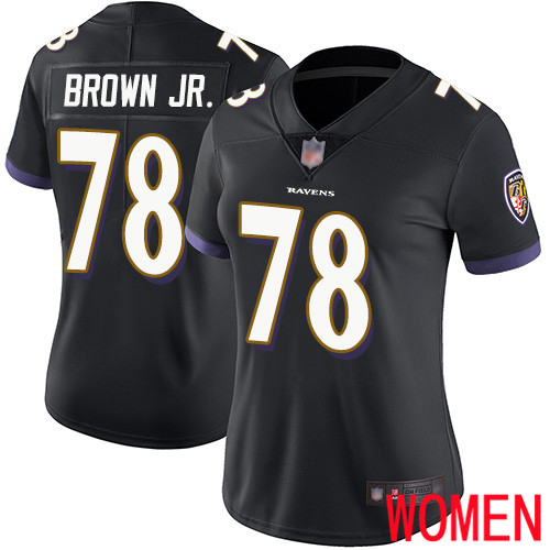 Baltimore Ravens Limited Black Women Orlando Brown Jr. Alternate Jersey NFL Football #78 Vapor Untouchable